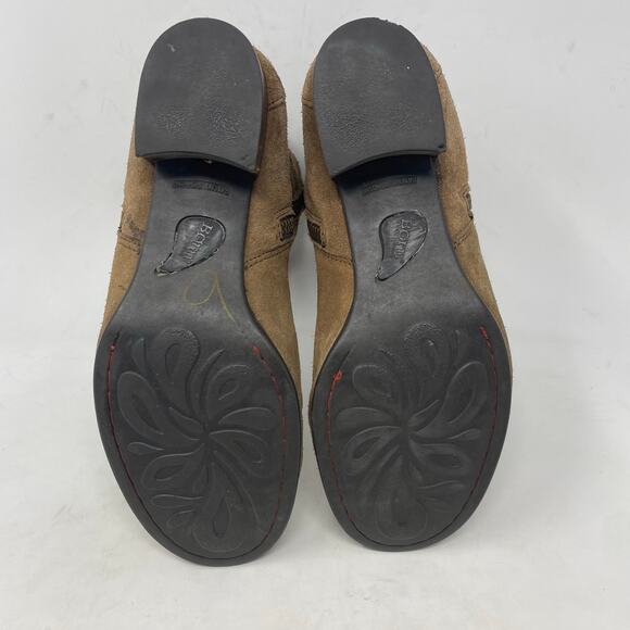 Born Landa Ankle Boots Brown Suede Western Bootie Shoe Wo,ems Size 9 - Picture 8 of 8